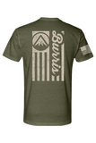 Classic Flag Tee - Military Green